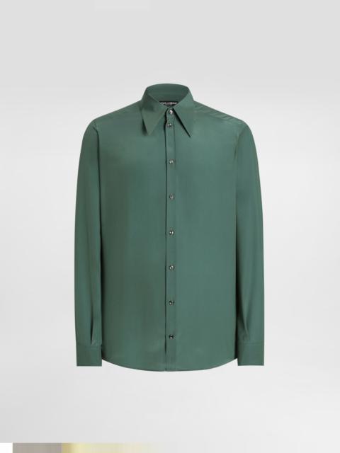 Silk crêpe de chine gold shirt