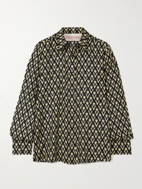 Printed Silk-twill Shirt
