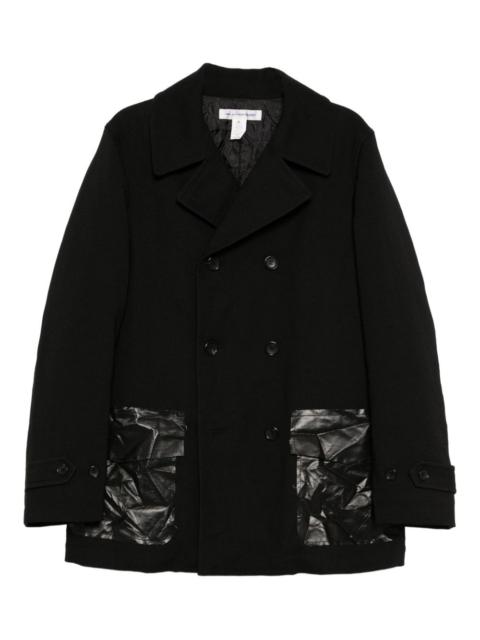 crease-pockets peacoat