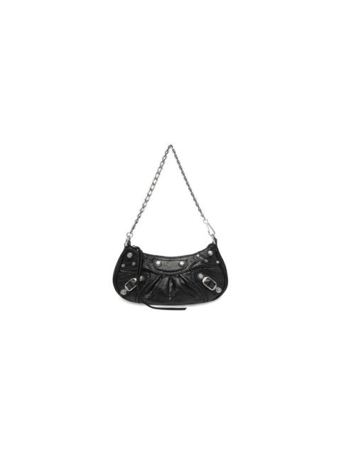 Women's Le Cagole Mini Purse With Chain in Black