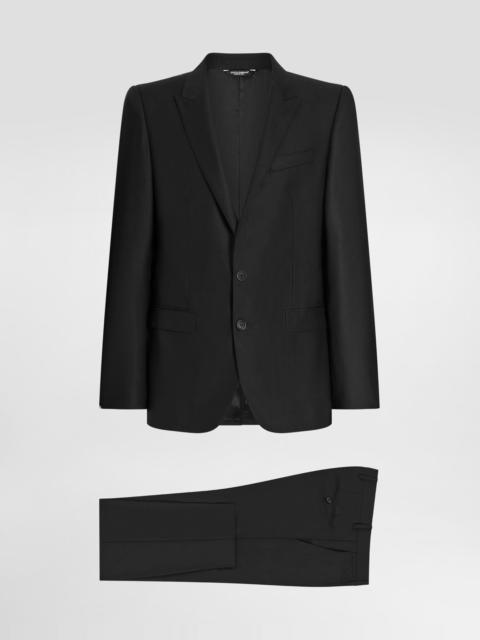 Wool and silk Martini-fit suit