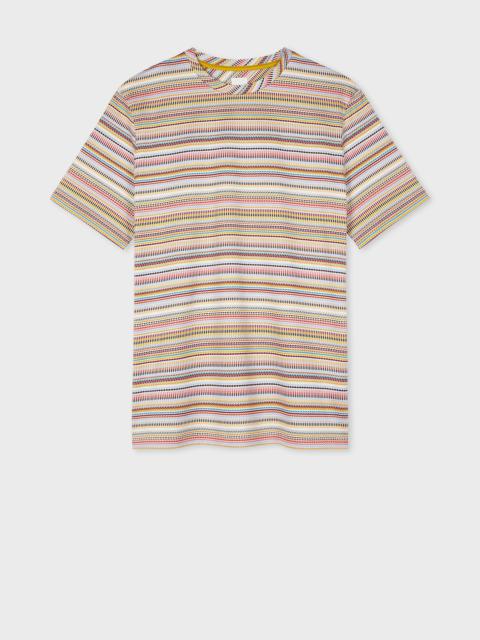 Mixed 'Signature Stripe' T-Shirt