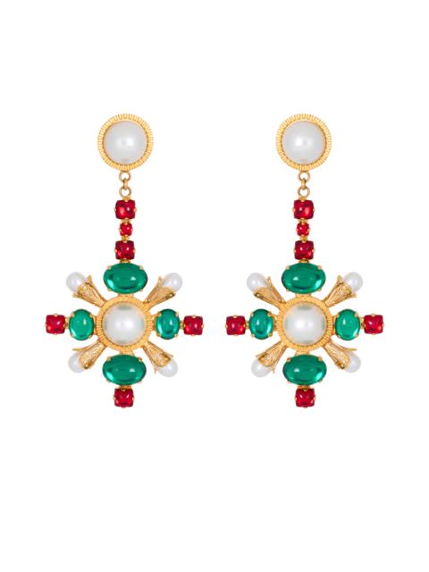 Baroque pendant earrings