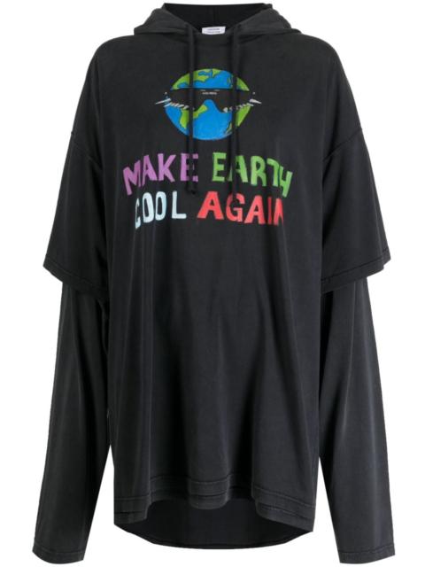 Cool Earth cotton hoodie