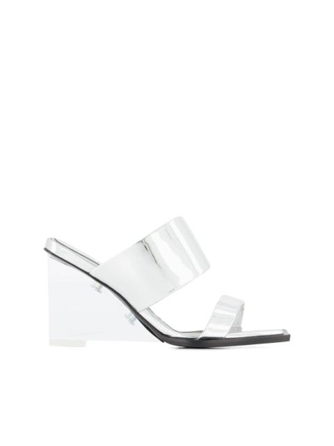 square-toe wedge-platform sandals
