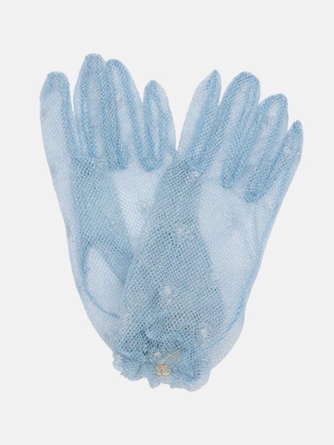 VLogo mesh gloves