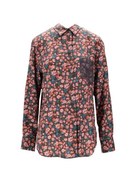 floral-print shirt