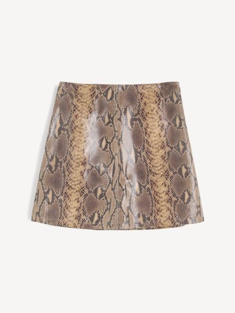 Coras leather skirt