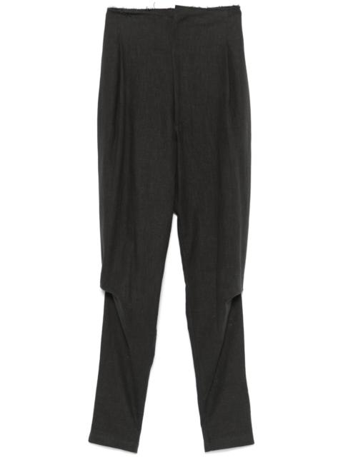 crepe trousers