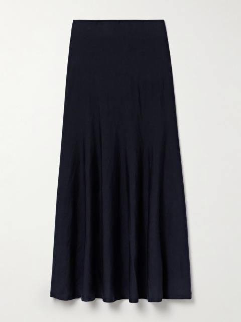 Mayu Wool-blend Midi Skirt