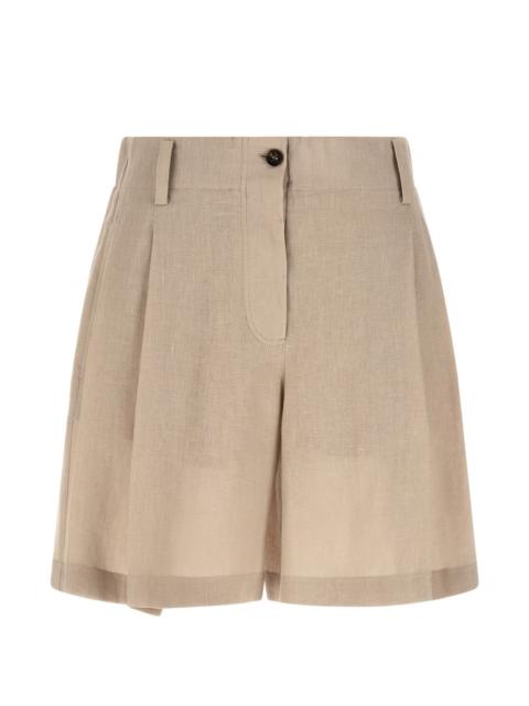double-pleats shorts