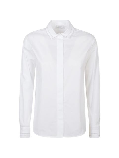 buttoned-cuff shirt