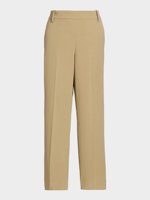 Mid-Rise Tapered Pull-On Pants