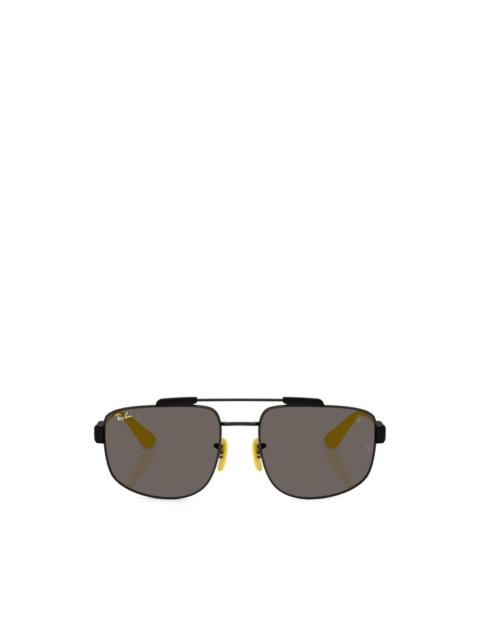 x Scuderia Ferrari rectangle-frame sunglasses