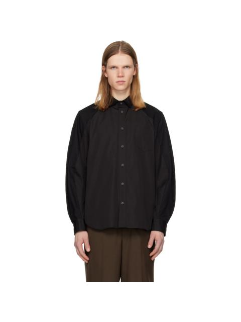 Black Poplin Shirt