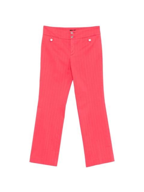 front-pocket straight trousers