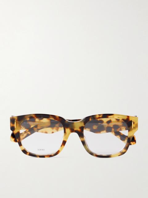 Anagram Square-frame Tortoiseshell Acetate Optical Glasses