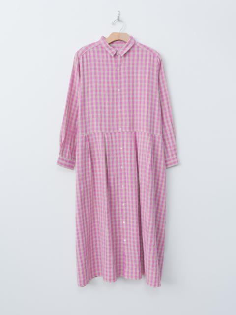 L/C Gingham Dress - Pink x Natural