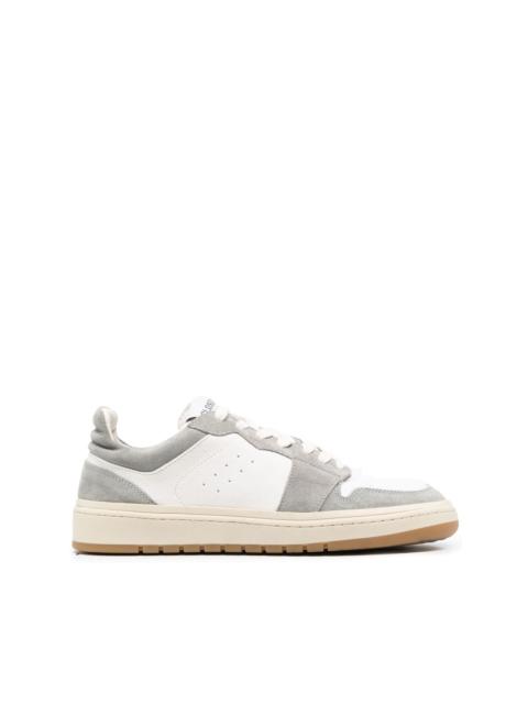 panelled low-top sneakers