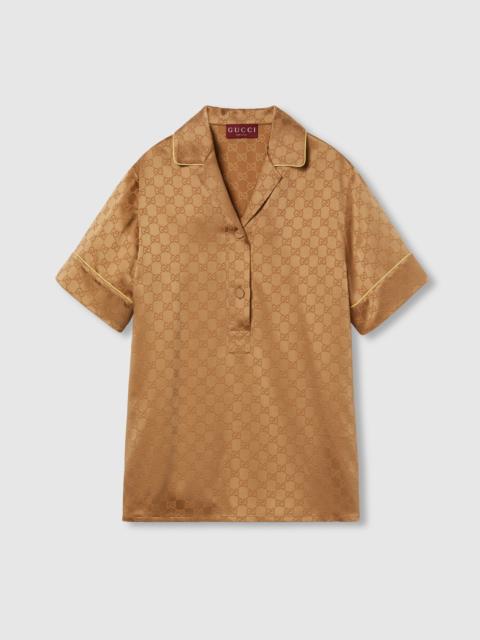 GG satin shirt