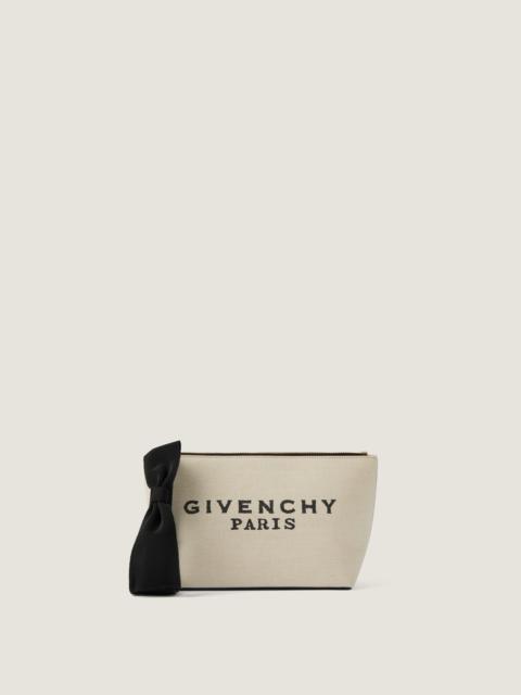 SMALL GIVENCHY POUCH IN CANVAS WITH BOW