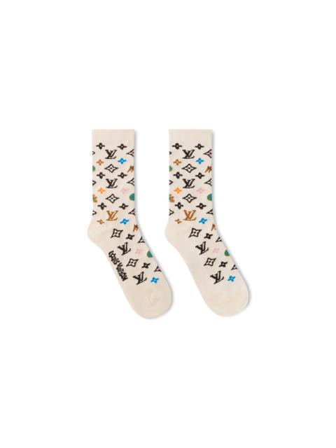 Monogram Craggy Socks
