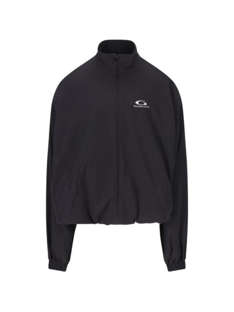 logo zip sweatshirt