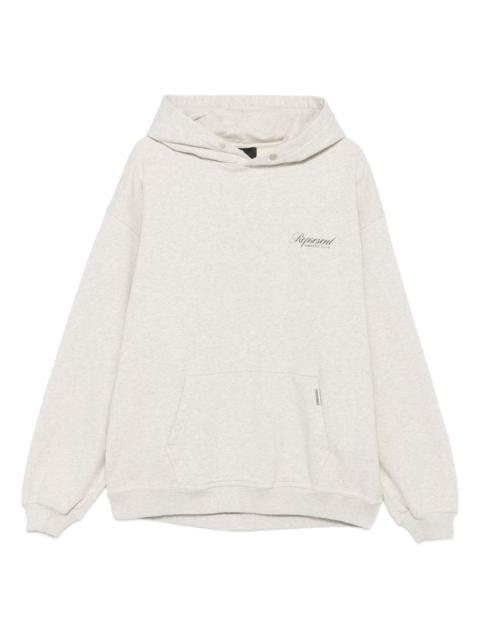logo-print hoodie