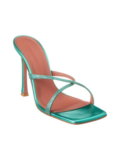 AMINA MUADDI Adriana Crystal 105 Leather Sandal