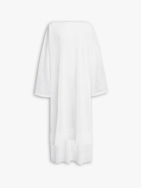 SILK LINEN KAFTAN DRESS