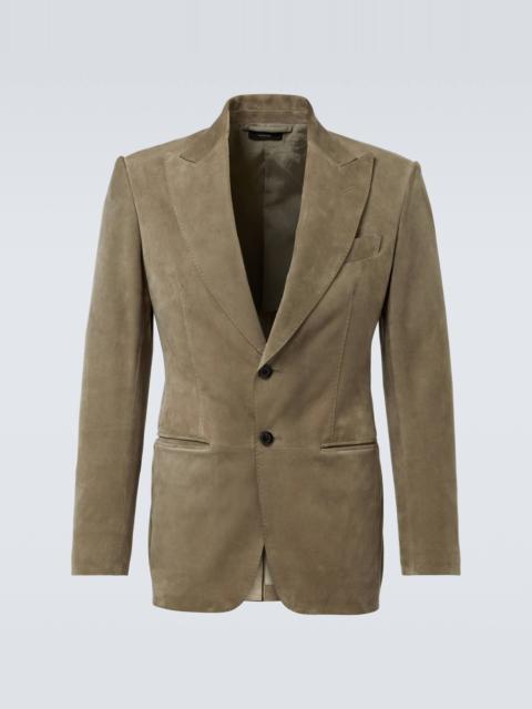 Suede blazer