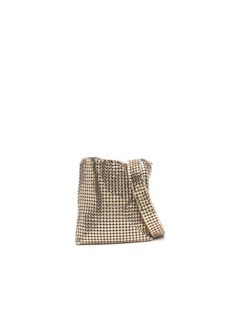 Square Pixel metallic-mesh shoulder bag