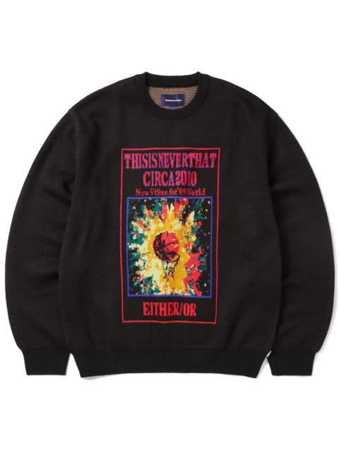 Basketball Hoop Knit Sweater 'Black'