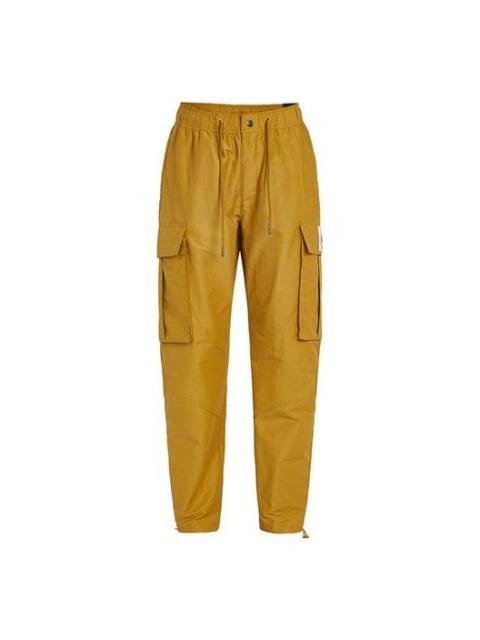 Men's Jordan Flight Woven Pocket Sports Pants/Trousers/Joggers Yellow CV3178-790