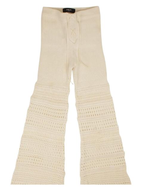 crochet flared trousers