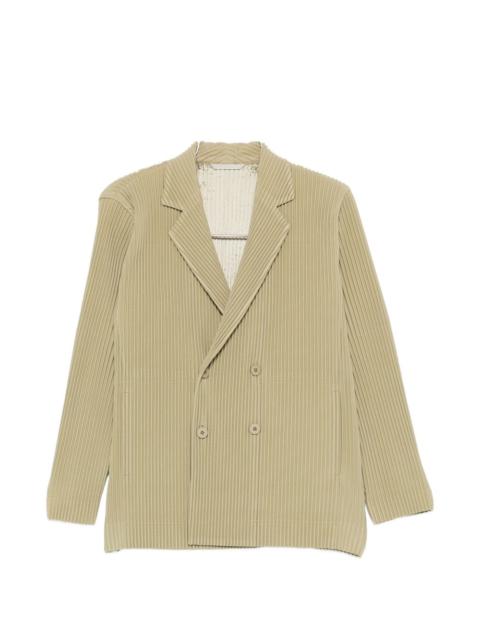 buttoned pleated jacket
