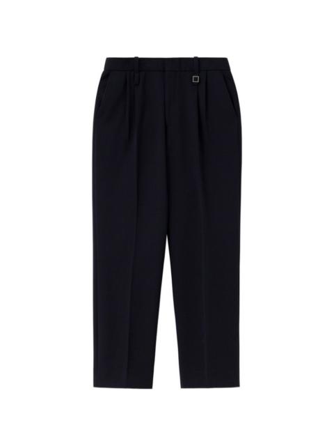 hardware-detail pleated tailored trousers