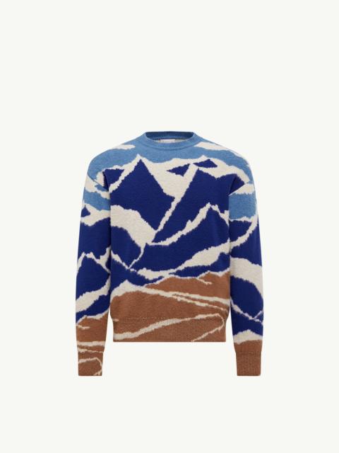 Mountain Jacquard Wool Sweater