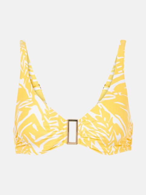 Bel Air printed bikini top