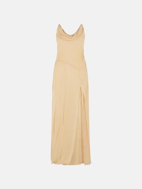 CREAM VISCOSE DRESS