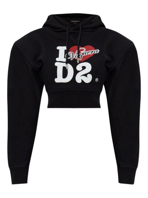 graphic-print hoodie