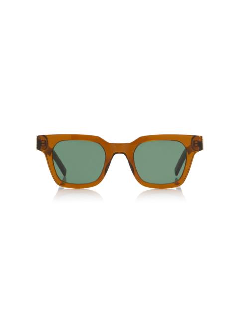 Square-Frame Acetate Sunglasses brown