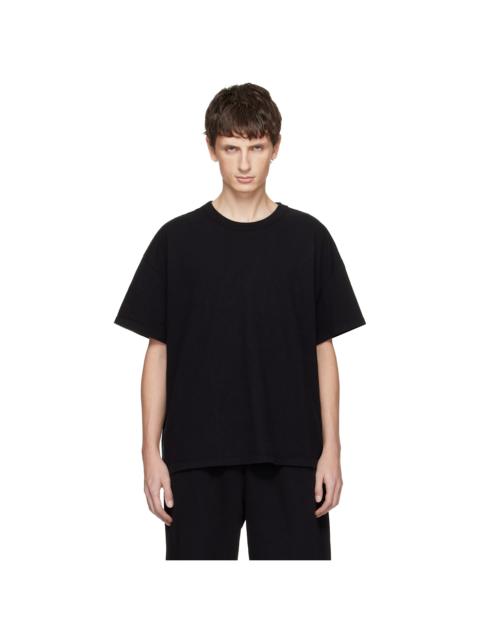 Black Lightweight Binded Neck Oversized T-shirt