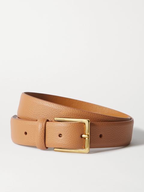 Textured-leather Belt