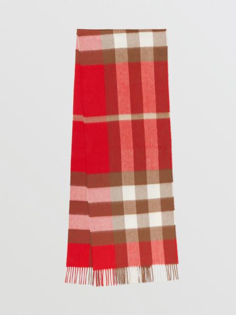 Check Cashmere Scarf