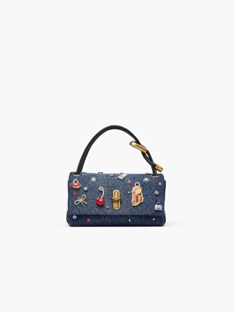 THE TRINKET CHARM DENIM MINI DUAL BAG