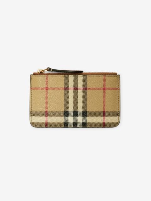 Check Coin Case with Strap