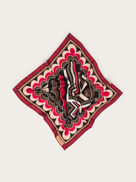ISTRICE PRINT SILK CARRE