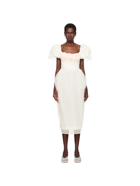 SSENSE Exclusive Bridal Capsule Bust Detail Carnation Maxi Dress