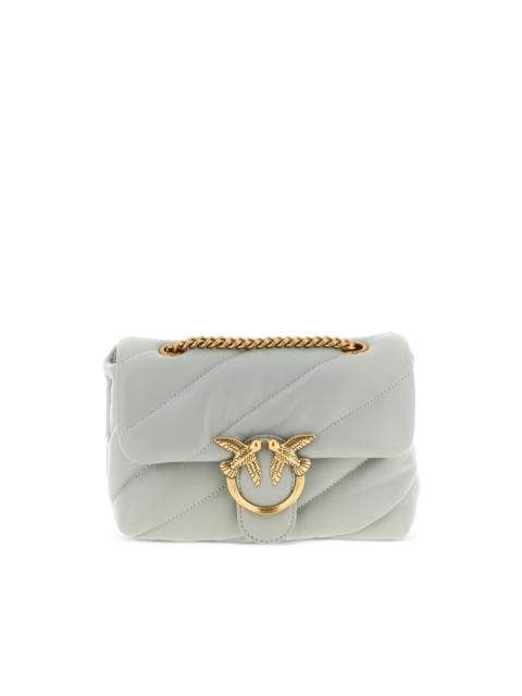 mini quilted love birds crossbody bag